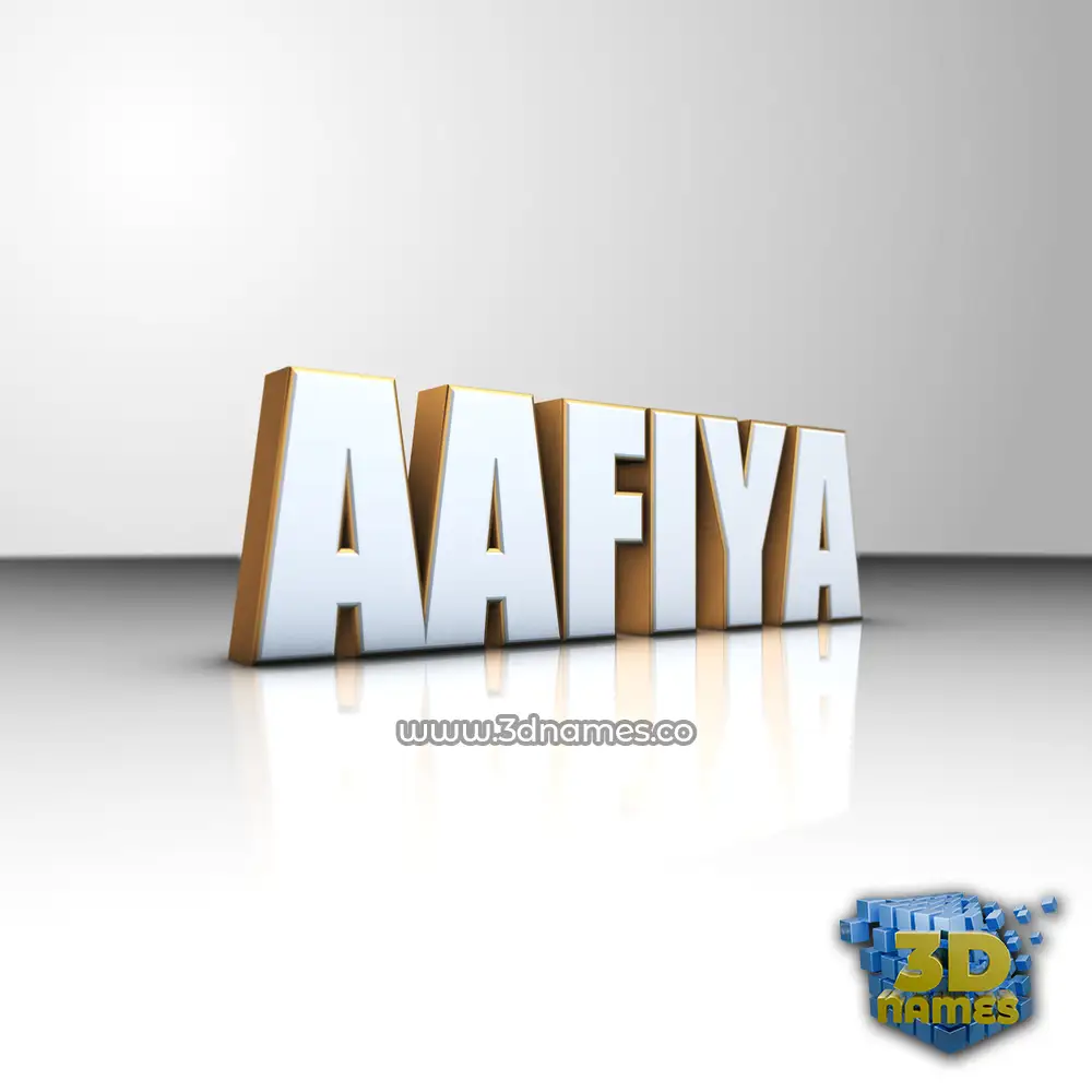 aafiya in White'n'Gold style - 3D name wallpaper aafiya in White'n'Gold style - 3D name wallpaper