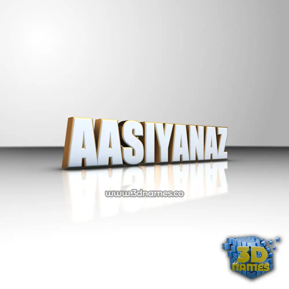 aasiyanaz in White'n'Gold style - 3D name wallpaper aasiyanaz in White'n'Gold style - 3D name wallpaper