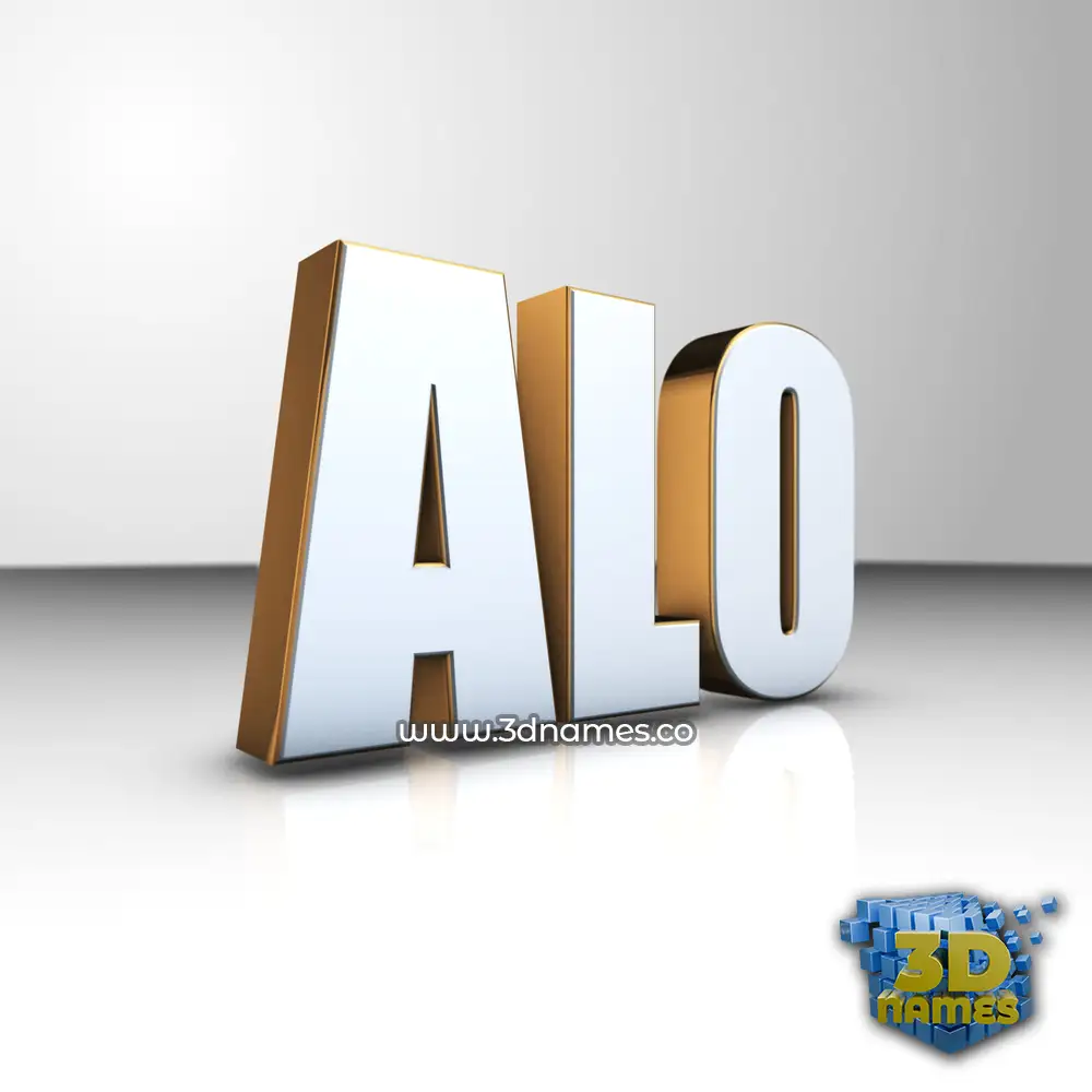 Preview White'n'Gold name for "alo"