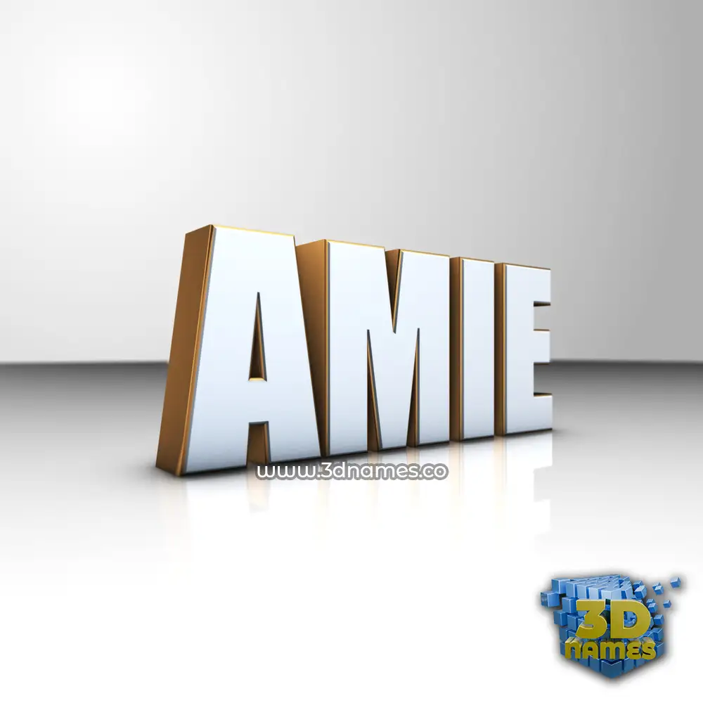 amie in White'n'Gold style - 3D name wallpaper amie in White'n'Gold style - 3D name wallpaper