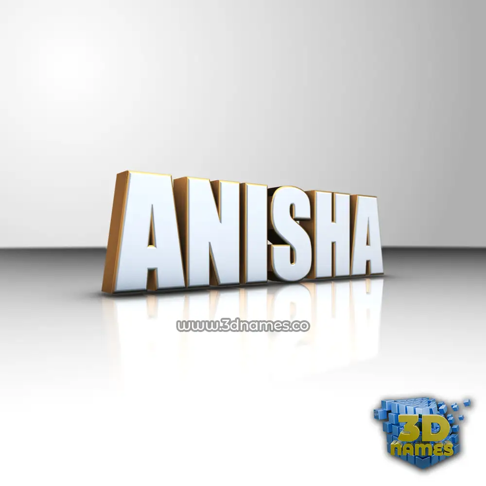 anisha in White'n'Gold style - 3D name wallpaper anisha in White'n'Gold style - 3D name wallpaper