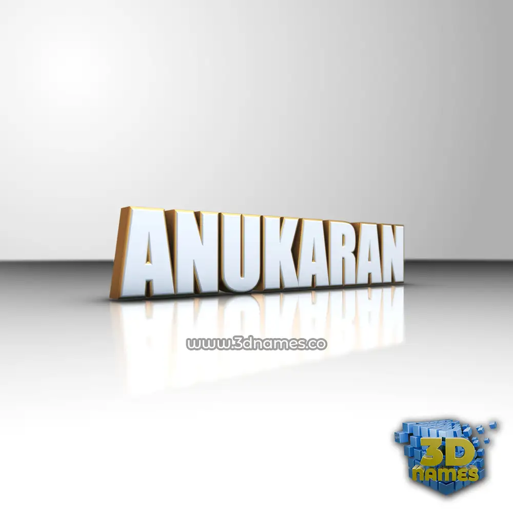 anukaran in White'n'Gold style - 3D name wallpaper anukaran in White'n'Gold style - 3D name wallpaper
