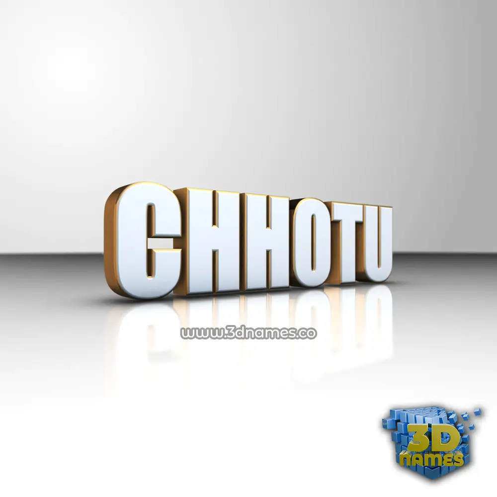 chhotu in White'n'Gold style - 3D name wallpaper chhotu in White'n'Gold style - 3D name wallpaper