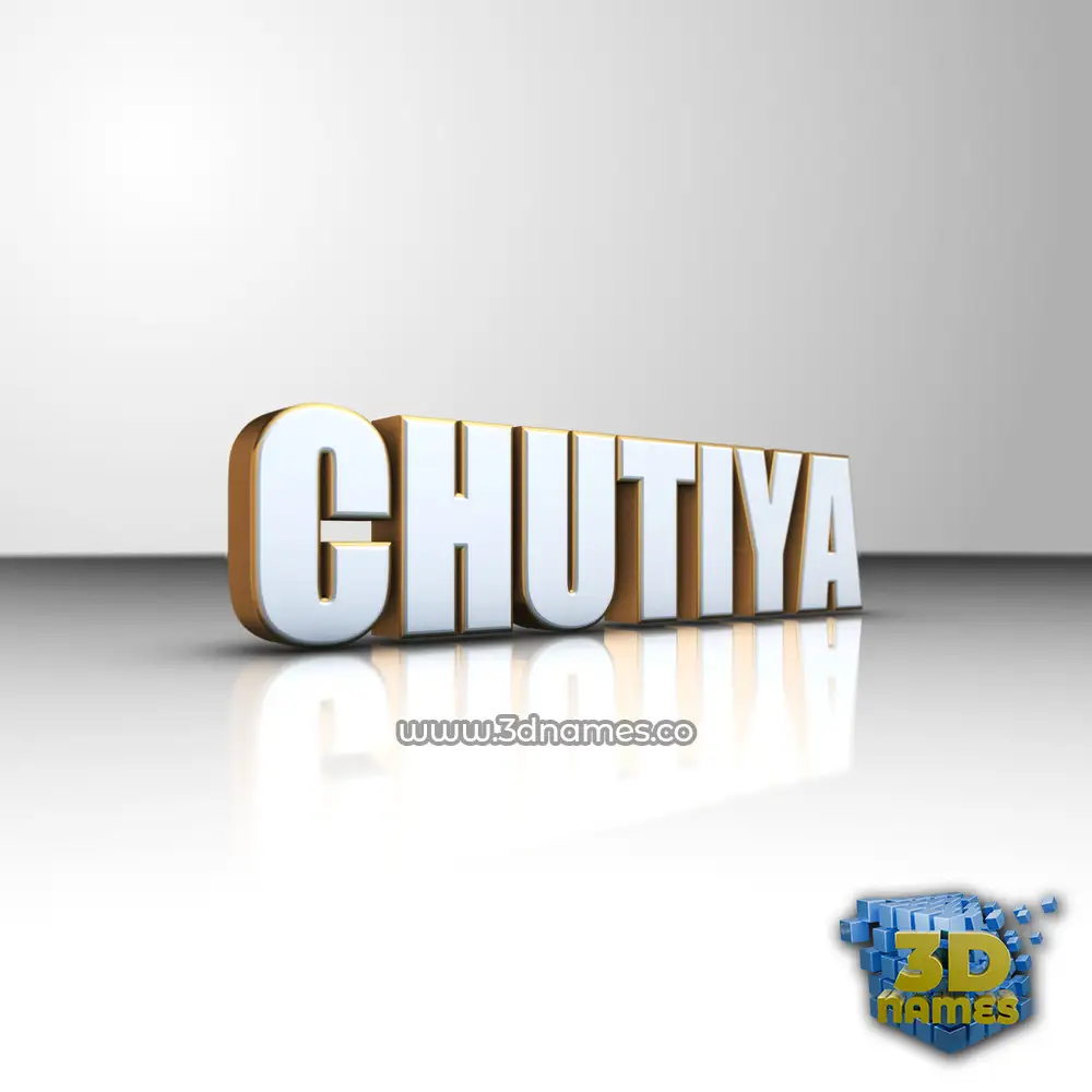 chutiya in White'n'Gold style - 3D name wallpaper chutiya in White'n'Gold style - 3D name wallpaper