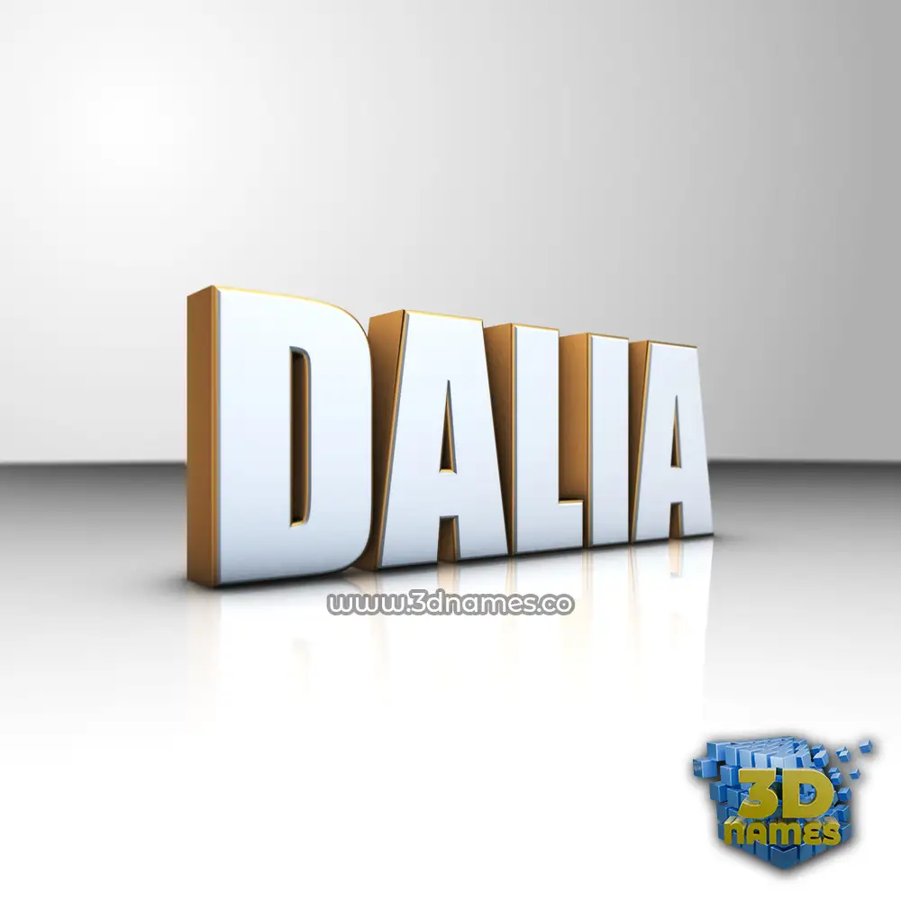 dalia in White'n'Gold style - 3D name wallpaper dalia in White'n'Gold style - 3D name wallpaper
