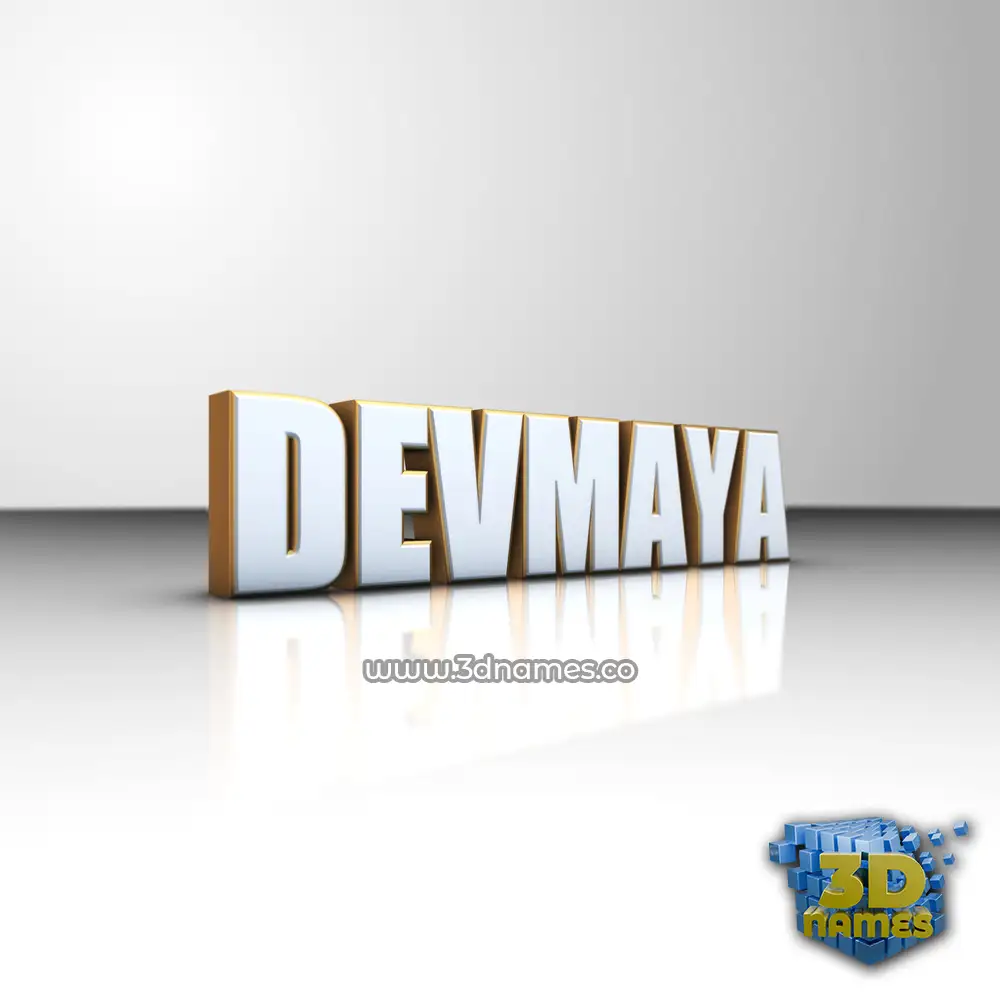 devmaya in White'n'Gold style - 3D name wallpaper devmaya in White'n'Gold style - 3D name wallpaper