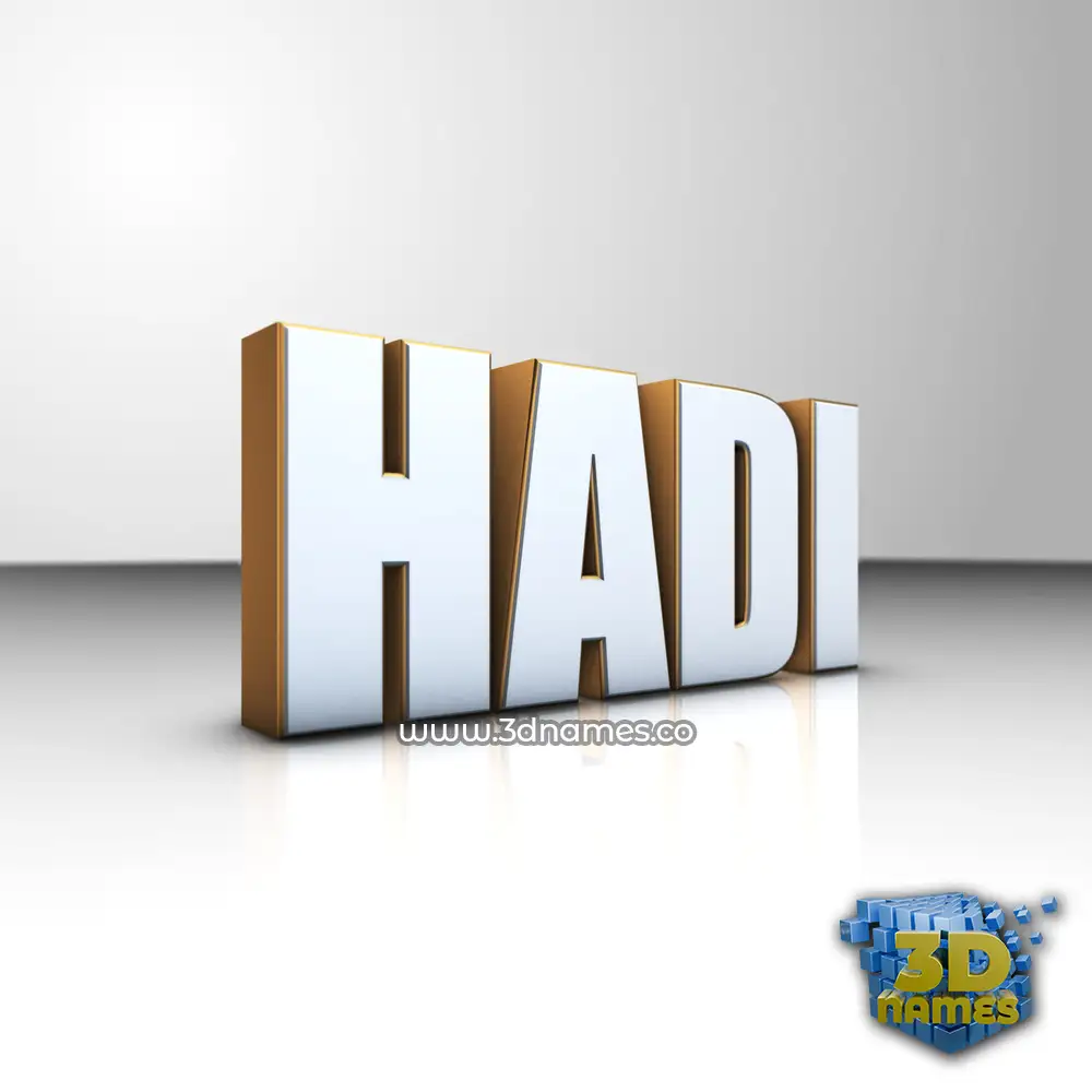 hadi in White'n'Gold style - 3D name wallpaper hadi in White'n'Gold style - 3D name wallpaper