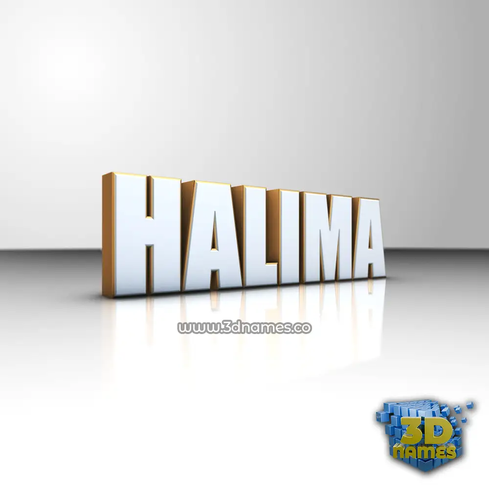 halima in White'n'Gold style - 3D name wallpaper halima in White'n'Gold style - 3D name wallpaper