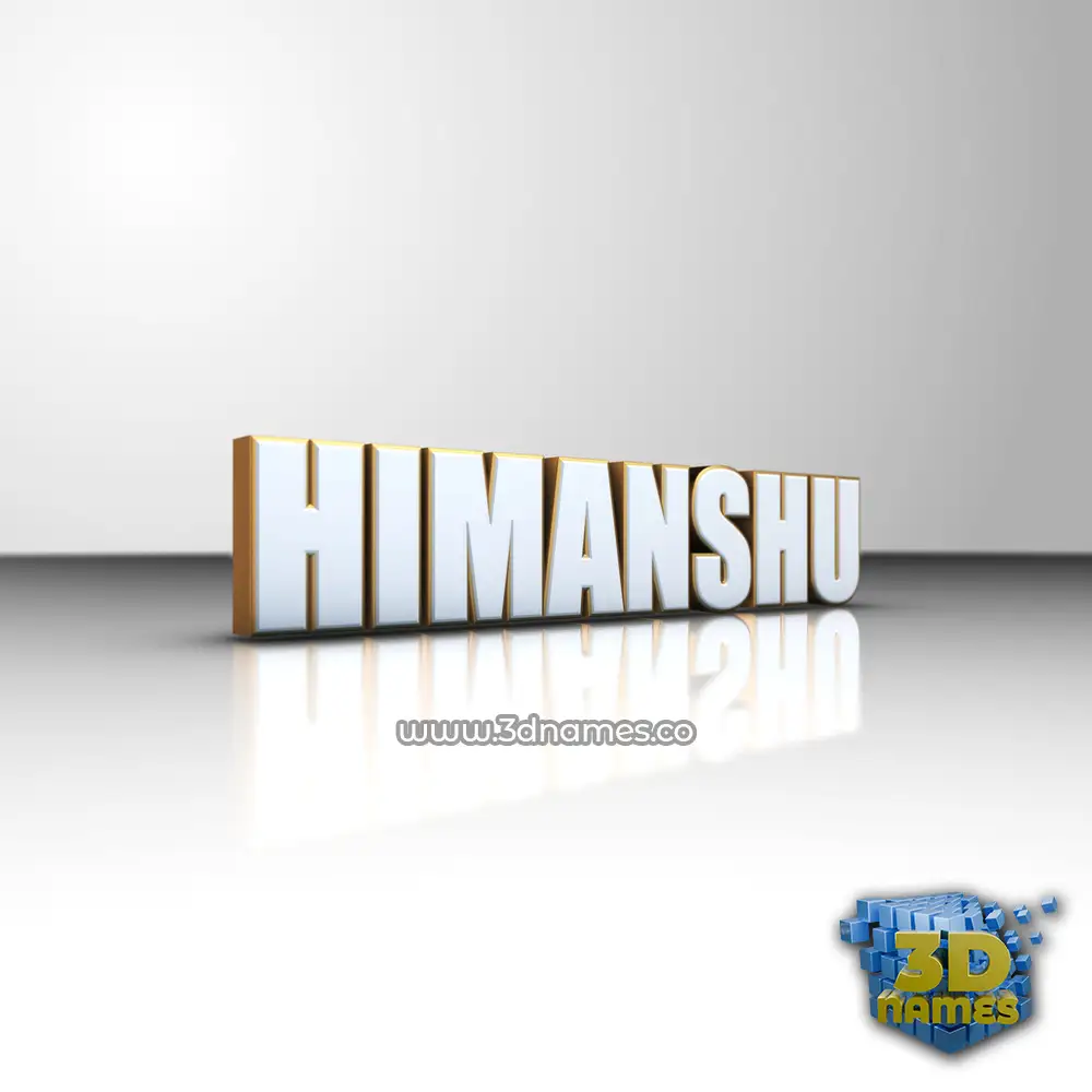 himanshu in White'n'Gold style - 3D name wallpaper himanshu in White'n'Gold style - 3D name wallpaper