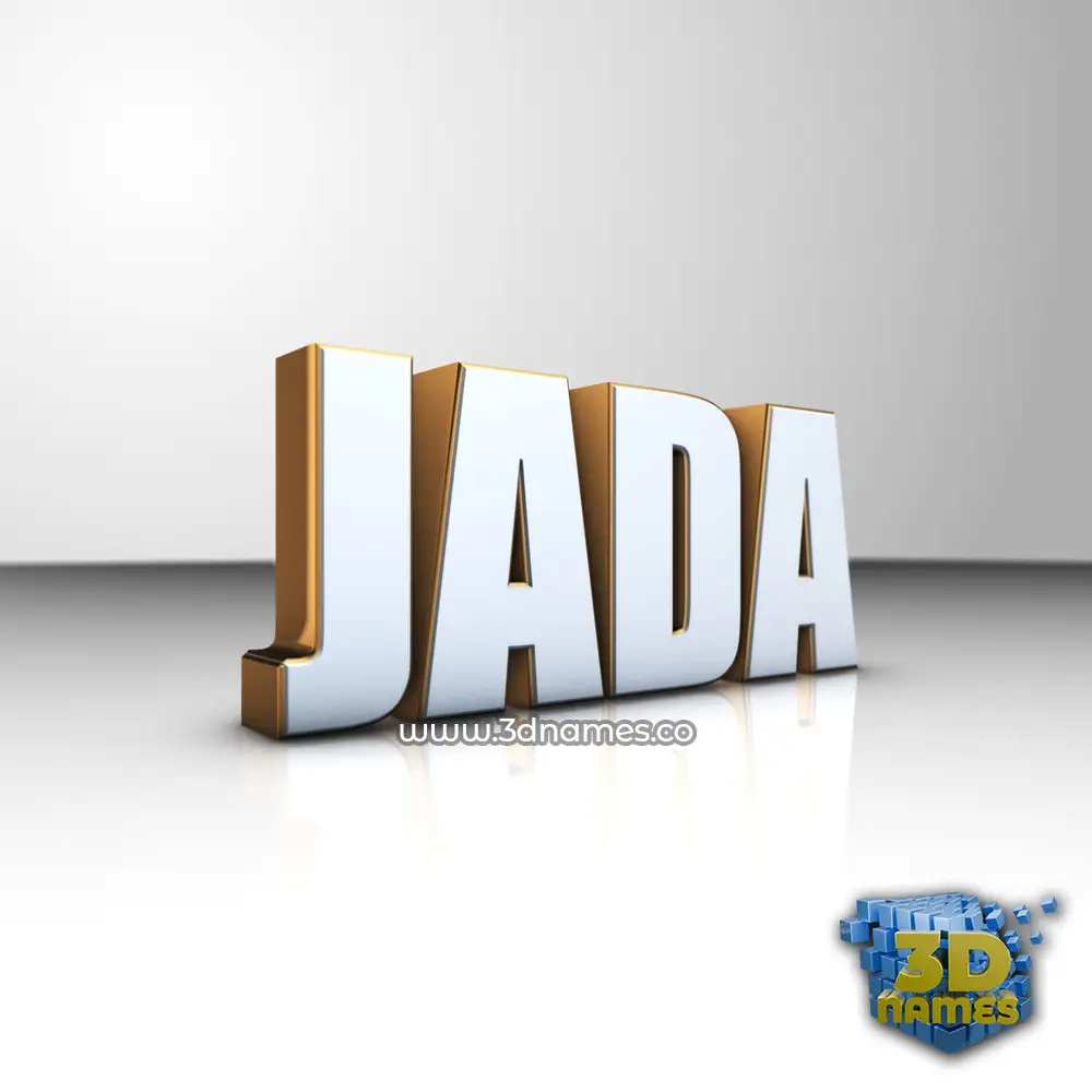jada in White'n'Gold style - 3D name wallpaper jada in White'n'Gold style - 3D name wallpaper
