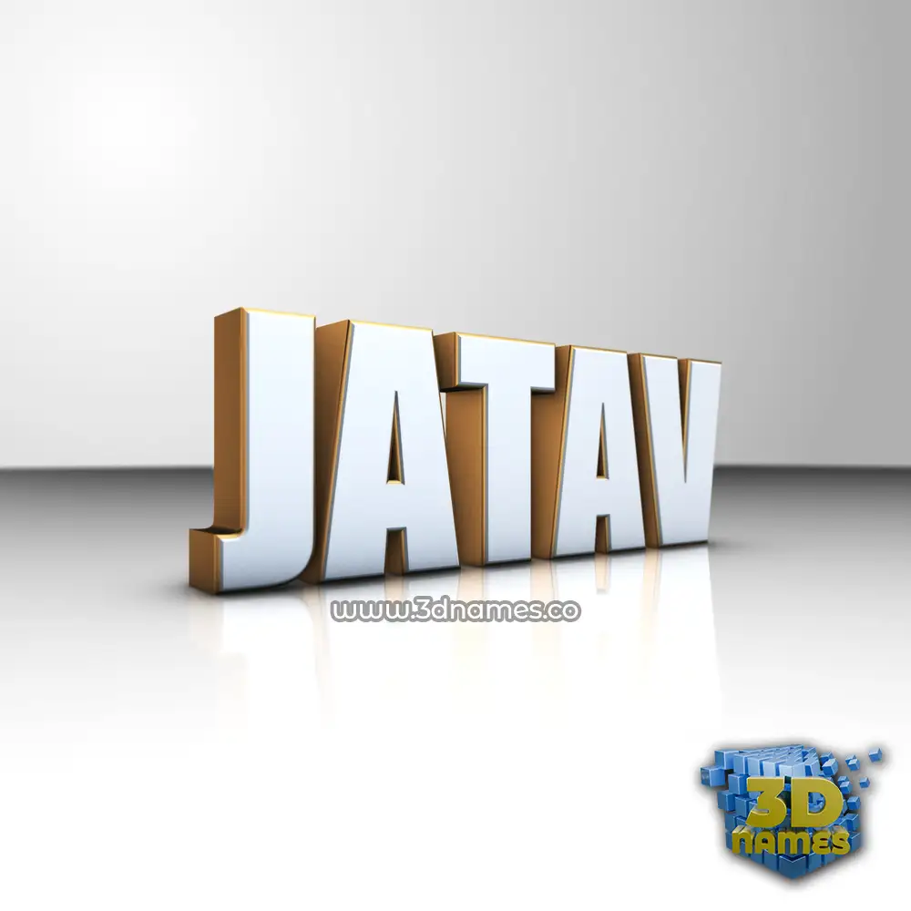 jatav in White'n'Gold style - 3D name wallpaper jatav in White'n'Gold style - 3D name wallpaper