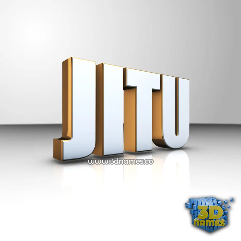 jitu in White'n'Gold style - 3D name wallpaper jitu in White'n'Gold style - 3D name wallpaper
