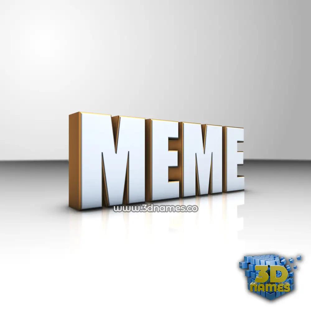 meme in White'n'Gold style - 3D name wallpaper meme in White'n'Gold style - 3D name wallpaper