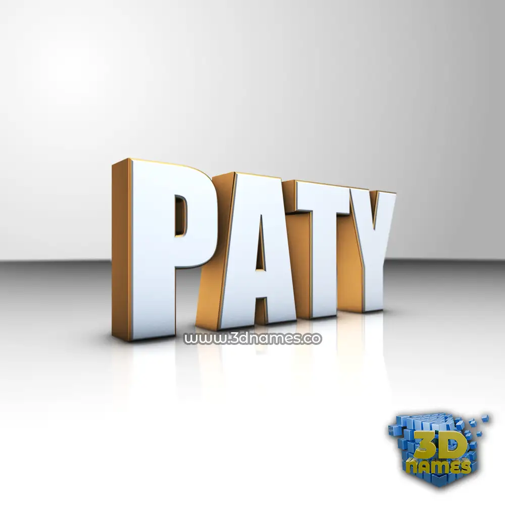 paty in White'n'Gold style - 3D name wallpaper paty in White'n'Gold style - 3D name wallpaper