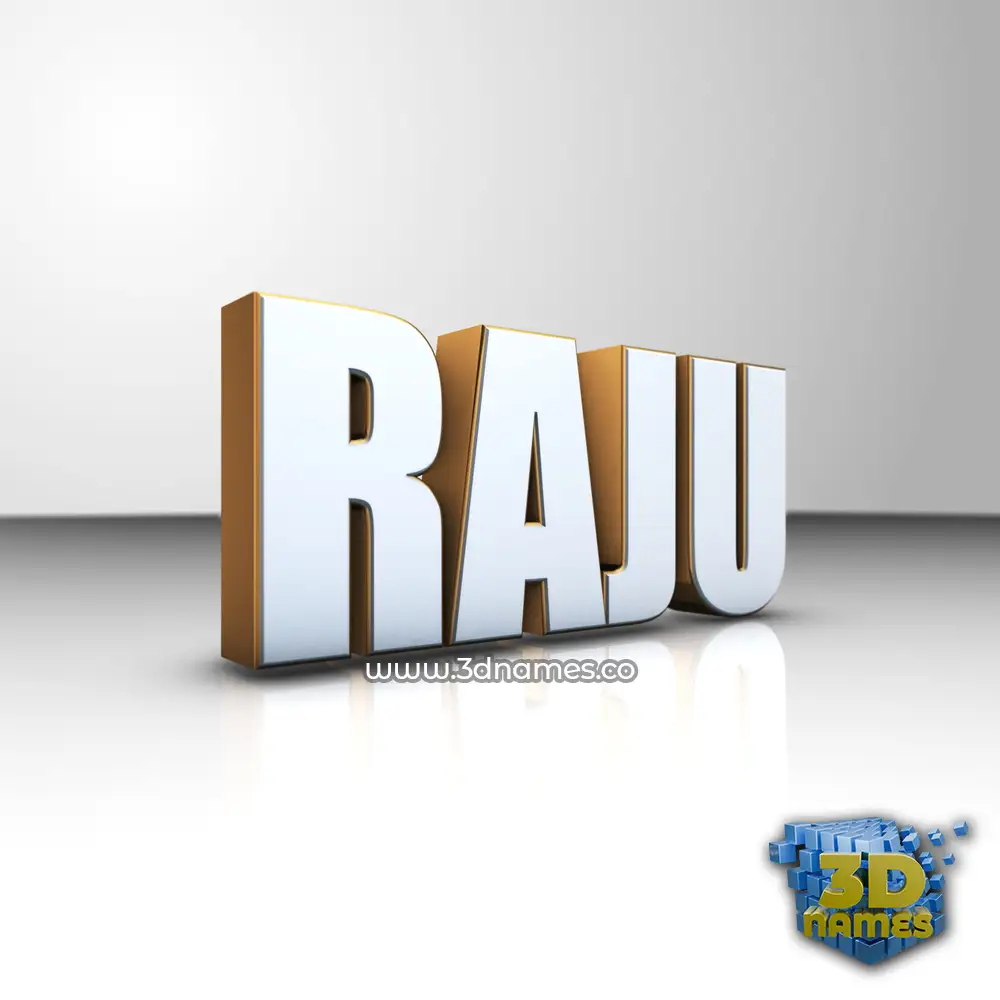 raju in White'n'Gold style - 3D name wallpaper raju in White'n'Gold style - 3D name wallpaper
