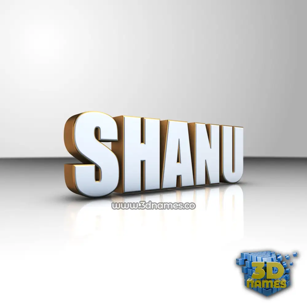 shanu in White'n'Gold style - 3D name wallpaper shanu in White'n'Gold style - 3D name wallpaper