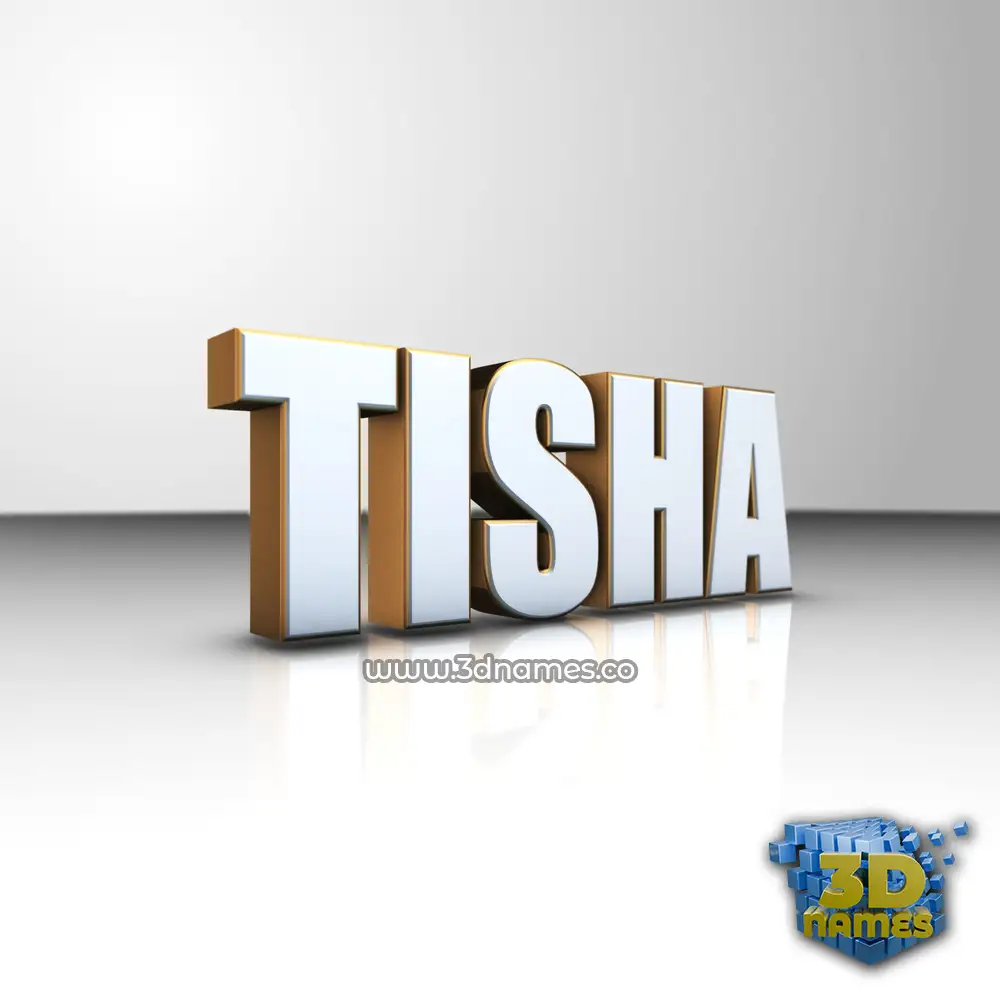 tisha in White'n'Gold style - 3D name wallpaper tisha in White'n'Gold style - 3D name wallpaper