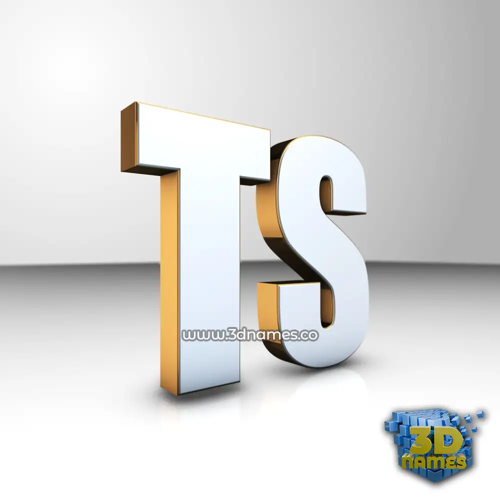 ts in White'n'Gold style - 3D name wallpaper ts in White'n'Gold style - 3D name wallpaper