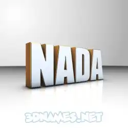 nada in White'n'Gold style - 3D name wallpaper