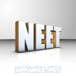 neet in White'n'Gold style - 3D name wallpaper