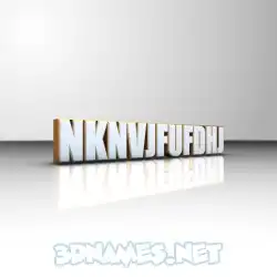 nknvjfufdhj in White'n'Gold style - 3D name wallpaper
