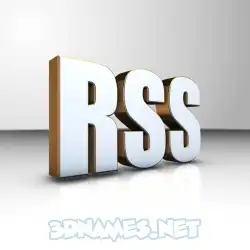 rss in White'n'Gold style - 3D name wallpaper