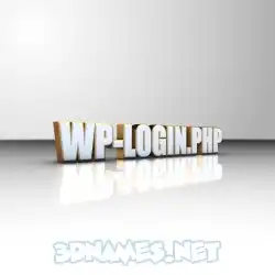 wp-login.php in White'n'Gold style - 3D name wallpaper