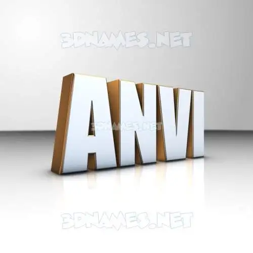 anvi in White'n'Gold style - 3D name wallpaper anvi in White'n'Gold style - 3D name wallpaper