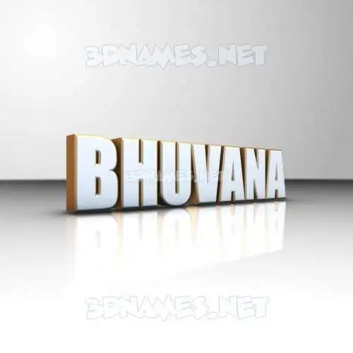 bhuvana in White'n'Gold style - 3D name wallpaper bhuvana in White'n'Gold style - 3D name wallpaper