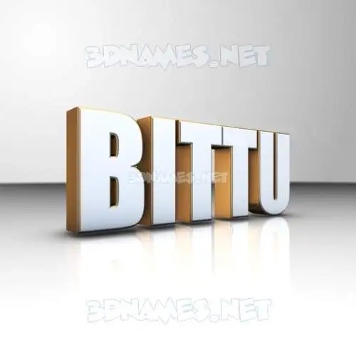 bittu in White'n'Gold style - 3D name wallpaper bittu in White'n'Gold style - 3D name wallpaper