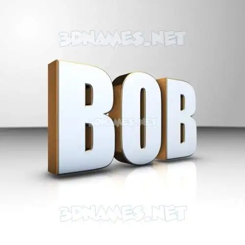 bob in White'n'Gold style - 3D name wallpaper bob in White'n'Gold style - 3D name wallpaper