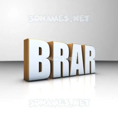 brar in White'n'Gold style - 3D name wallpaper brar in White'n'Gold style - 3D name wallpaper