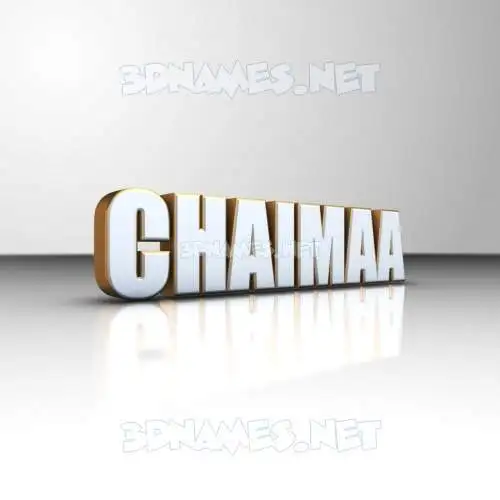 chaimaa in White'n'Gold style - 3D name wallpaper chaimaa in White'n'Gold style - 3D name wallpaper