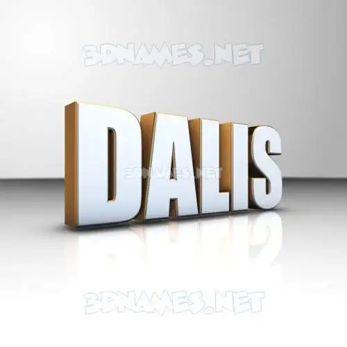 dalis in White'n'Gold style - 3D name wallpaper dalis in White'n'Gold style - 3D name wallpaper