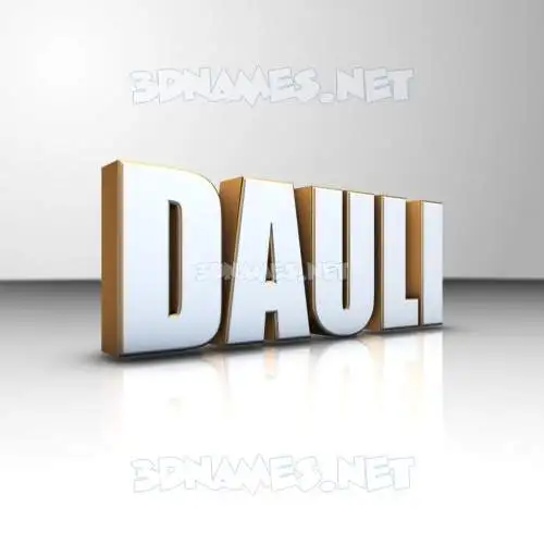dauli in White'n'Gold style - 3D name wallpaper dauli in White'n'Gold style - 3D name wallpaper