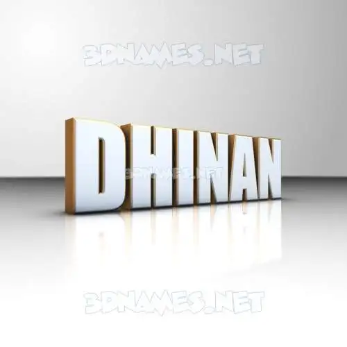 dhinan in White'n'Gold style - 3D name wallpaper dhinan in White'n'Gold style - 3D name wallpaper