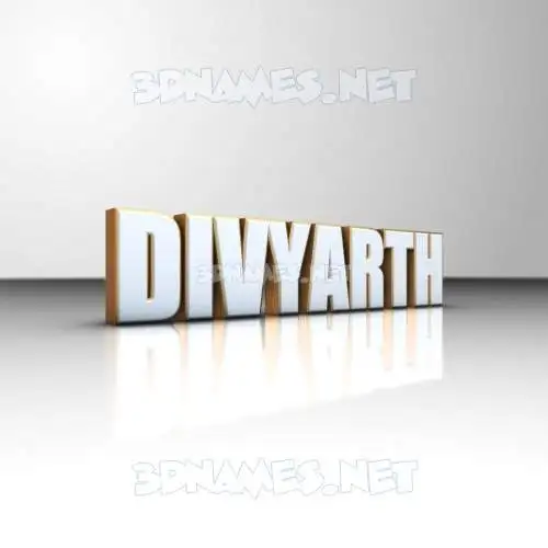 divyarth in White'n'Gold style - 3D name wallpaper divyarth in White'n'Gold style - 3D name wallpaper