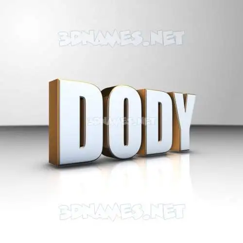 dody in White'n'Gold style - 3D name wallpaper dody in White'n'Gold style - 3D name wallpaper