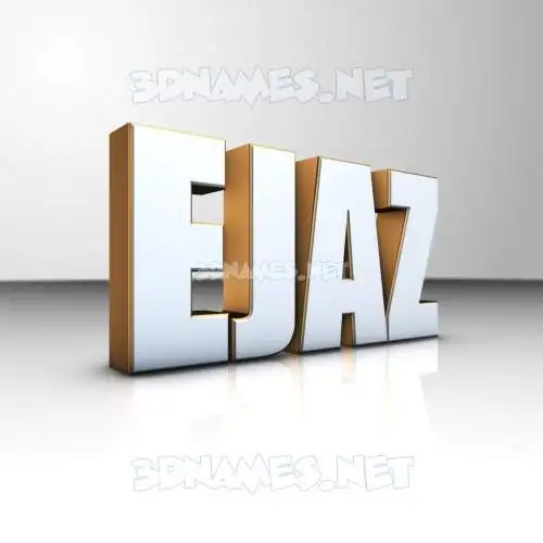 ejaz in White'n'Gold style - 3D name wallpaper ejaz in White'n'Gold style - 3D name wallpaper