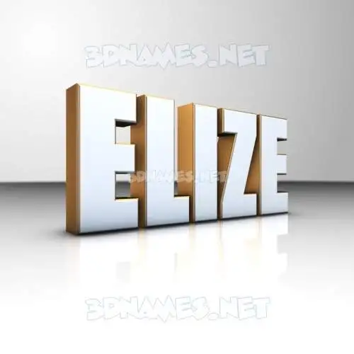elize in White'n'Gold style - 3D name wallpaper elize in White'n'Gold style - 3D name wallpaper