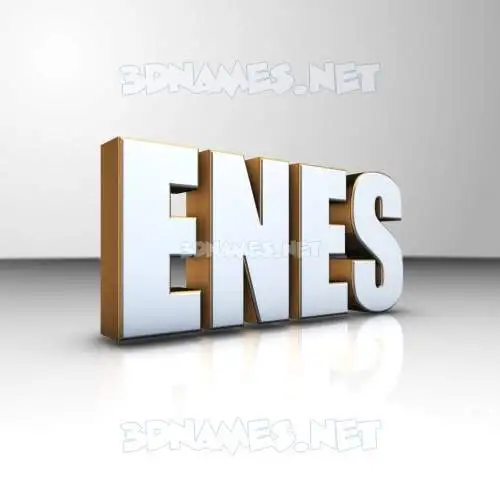 enes in White'n'Gold style - 3D name wallpaper enes in White'n'Gold style - 3D name wallpaper