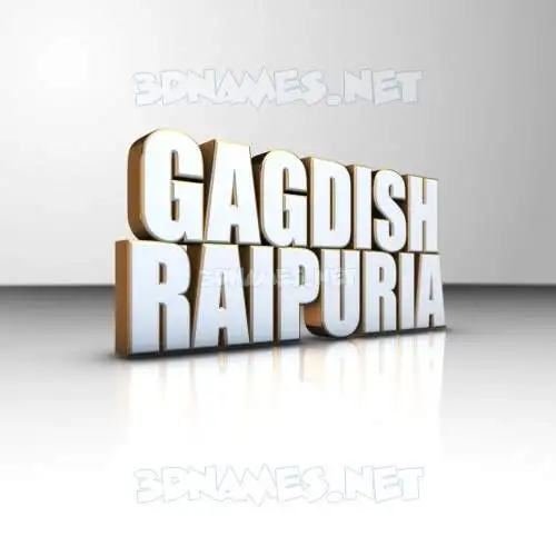 gagdish raipuria in White'n'Gold style - 3D name wallpaper gagdish raipuria in White'n'Gold style - 3D name wallpaper