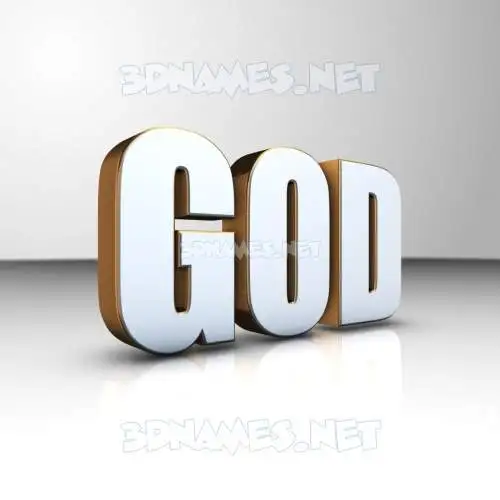god in White'n'Gold style - 3D name wallpaper god in White'n'Gold style - 3D name wallpaper