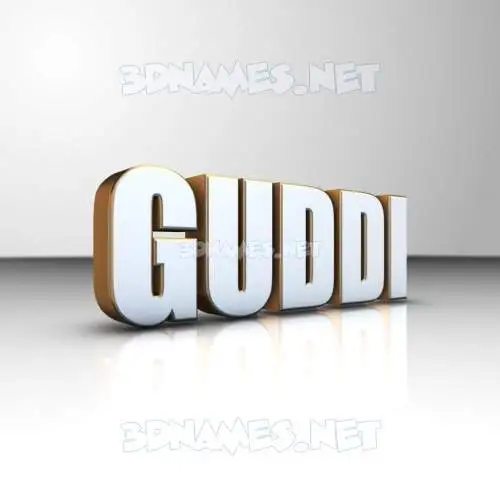 guddi in White'n'Gold style - 3D name wallpaper guddi in White'n'Gold style - 3D name wallpaper