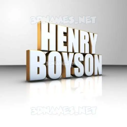 henry boyson in White'n'Gold style - 3D name wallpaper henry boyson in White'n'Gold style - 3D name wallpaper
