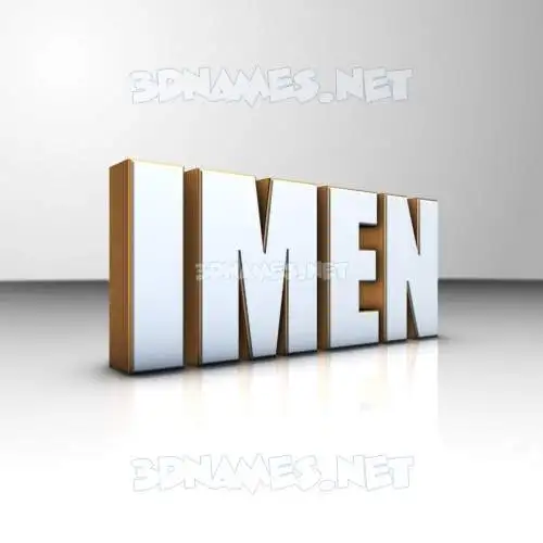 imen in White'n'Gold style - 3D name wallpaper imen in White'n'Gold style - 3D name wallpaper