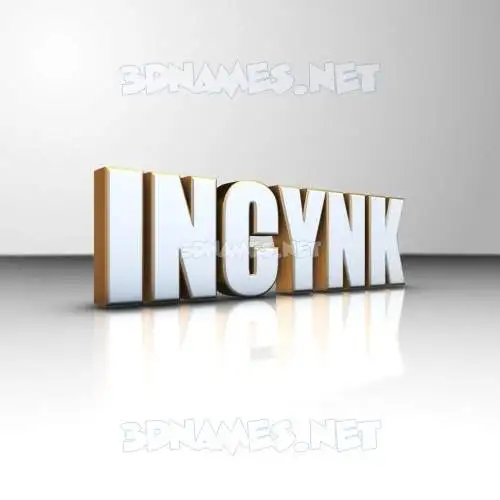 incynk in White'n'Gold style - 3D name wallpaper incynk in White'n'Gold style - 3D name wallpaper