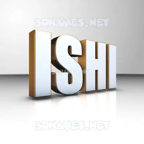 ishi in White'n'Gold style - 3D name wallpaper ishi in White'n'Gold style - 3D name wallpaper