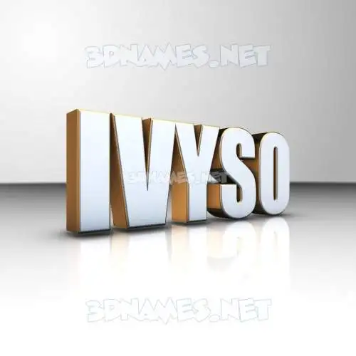 ivyso in White'n'Gold style - 3D name wallpaper ivyso in White'n'Gold style - 3D name wallpaper