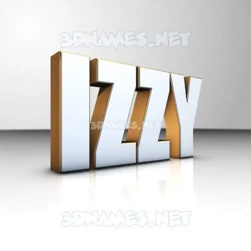 izzy in White'n'Gold style - 3D name wallpaper izzy in White'n'Gold style - 3D name wallpaper